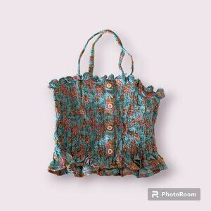 Louise Misha Malika Top In Turq Floral